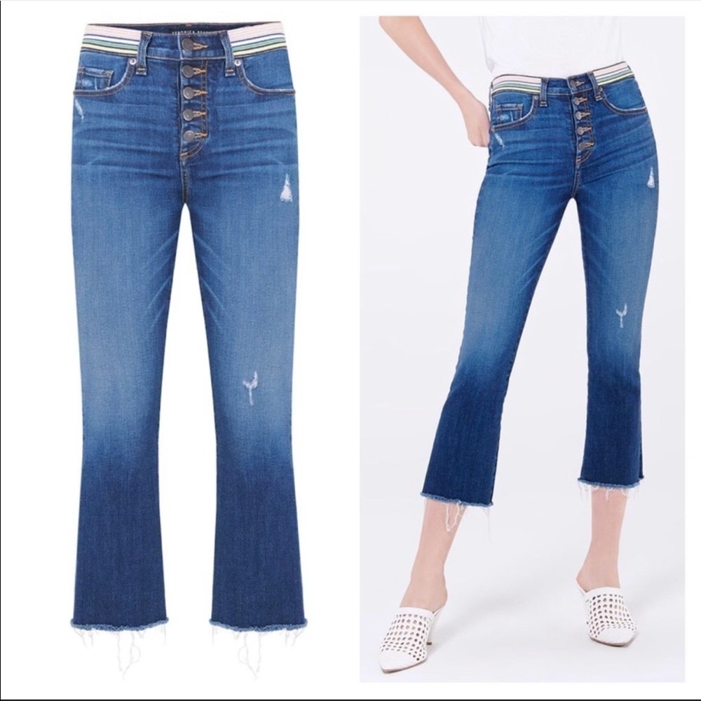 Veronica Beard Carolyn High Rise Baby Boot Jeans - Picture 3 of 9